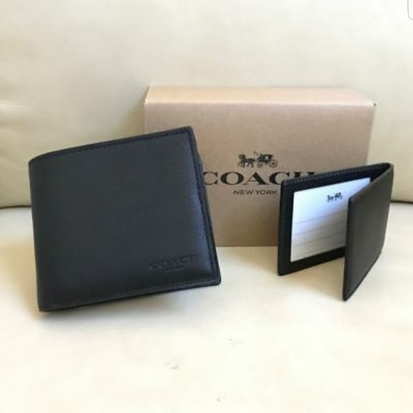 COMPACT ID WALLET IN SPORT CALF LEATHER - Picture 2 of 6
